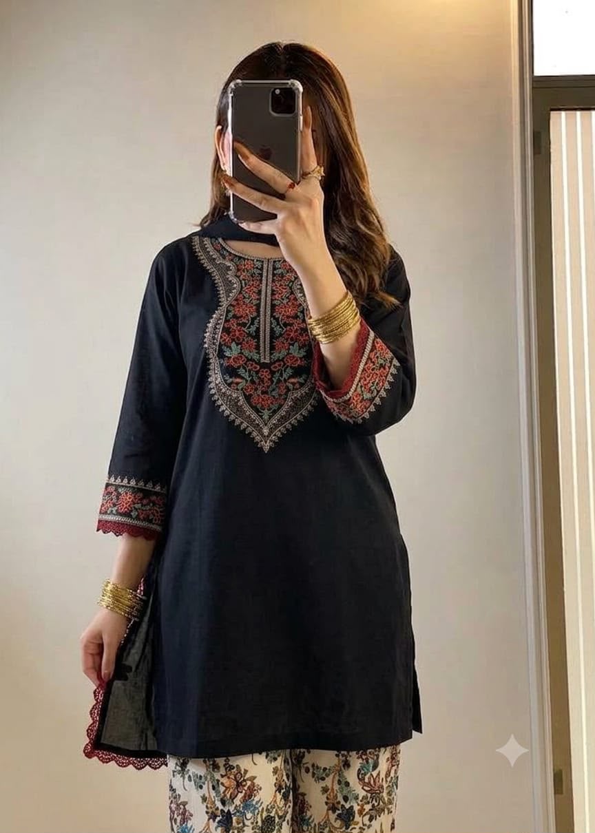 Dhanak embroidered luxury unstitched 3pc suit